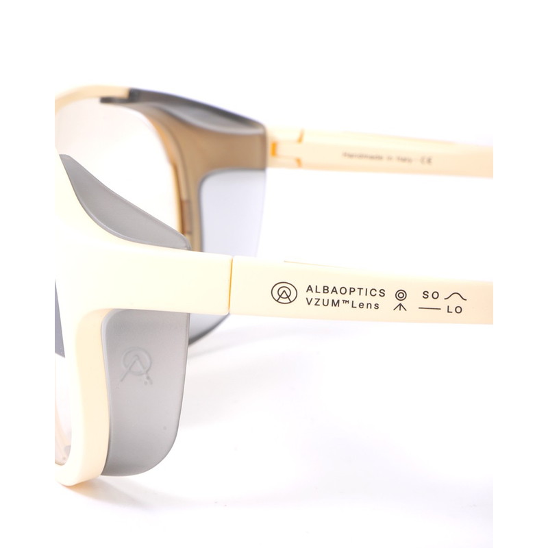 ALBA OPTICS アルバ オプティクス ソロ 調光シルバーミラーレンズ サングラス 【SOLO VZUM F-LENS RKT】 バニラフレーム（VANILLA*RKT）