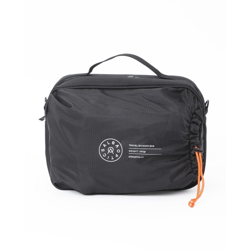 ALBA OPTICS アルバ オプティクス パッド入りミニトラベルバッグ【DIVISION TRAVEL BAG】 Black