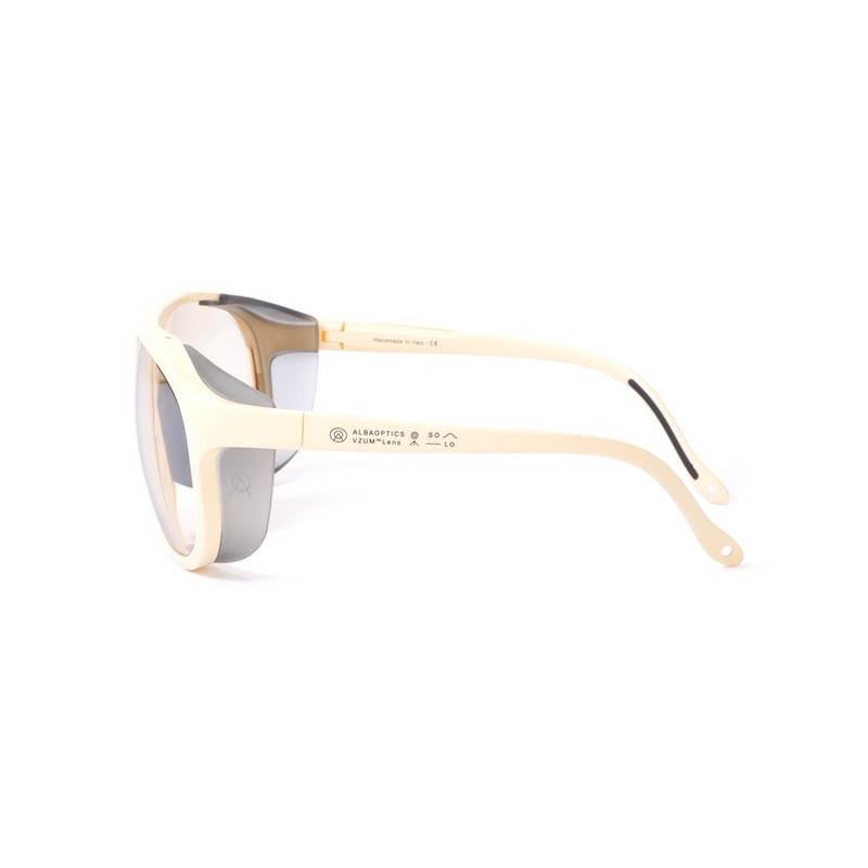 ALBA OPTICS アルバ オプティクス ソロ 調光シルバーミラーレンズ サングラス 【SOLO VZUM F-LENS RKT】 バニラフレーム（VANILLA*RKT）