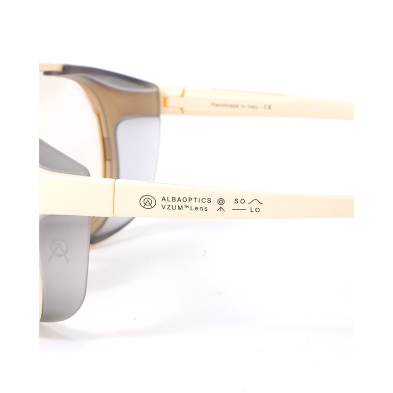 ALBA OPTICS アルバ オプティクス ソロ 調光シルバーミラーレンズ サングラス 【SOLO VZUM F-LENS RKT】 バニラフレーム（VANILLA*RKT）
