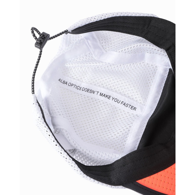 ALBA OPTICS アルバ オプティクス パッカブルトレイルキャップ【PACKABLE TRAIL HAT】 WHT/BLK/ORG