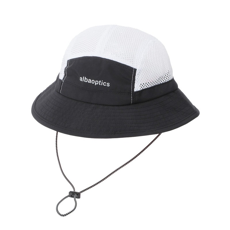 ALBA OPTICS アルバ オプティクス バケットハット【AO BUCKET HAT】 ブラック×ホワイト