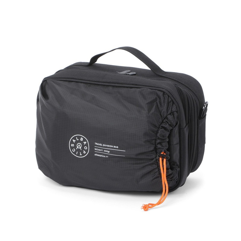 ALBA OPTICS アルバ オプティクス パッド入りミニトラベルバッグ【DIVISION TRAVEL BAG】 Black