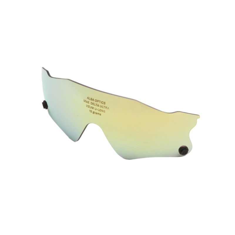 ALBA OPTICS アルバ オプティクス デルタウルトラ用スペアレンズ（ミラーレンズ） 【VZUM A-LENS ULTRA】 イエローミラーレンズ（ML KING）